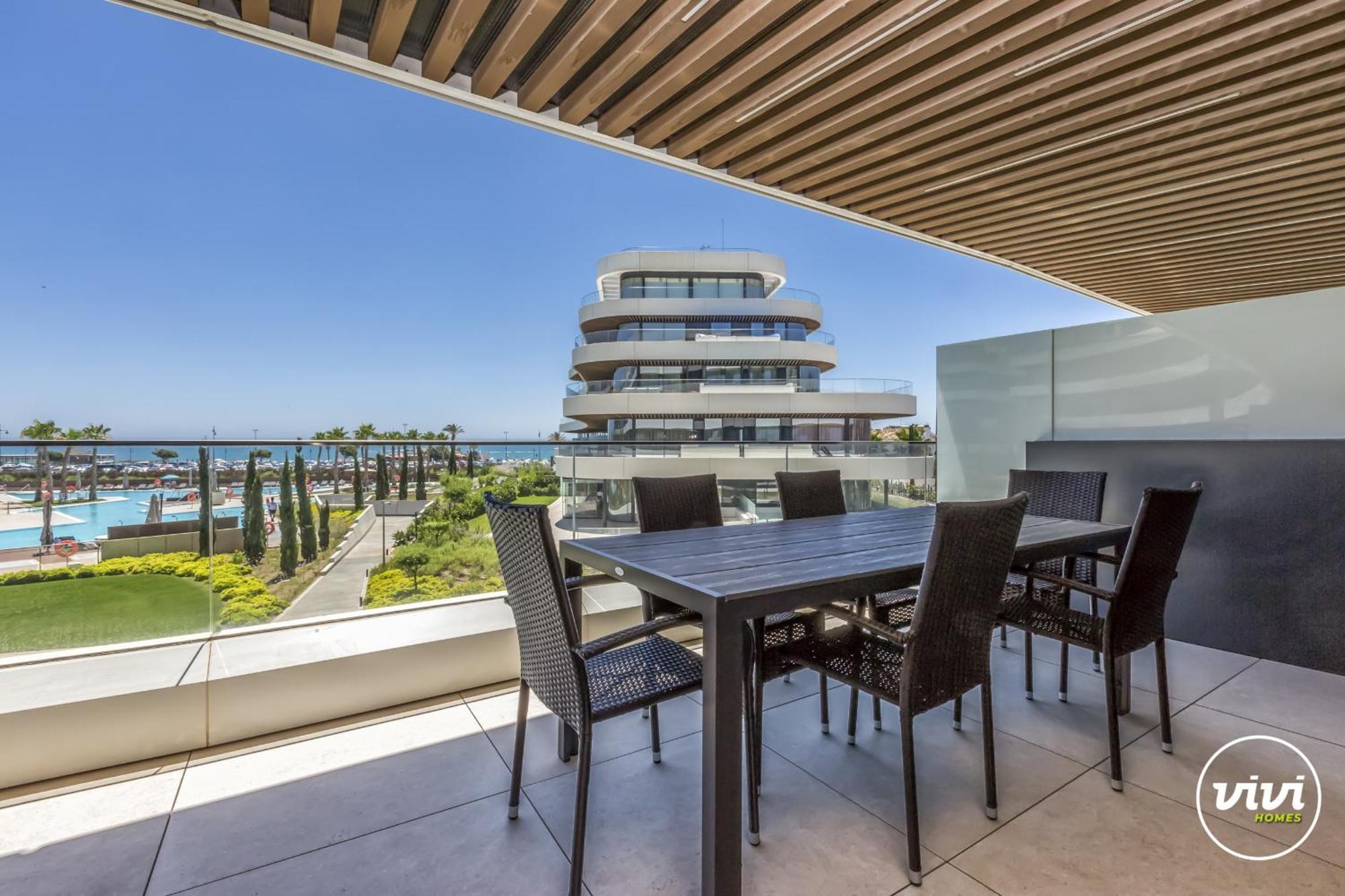 Vivi Homes - Mali Pool, Jacuzzi, Garden, Gym & Sea View